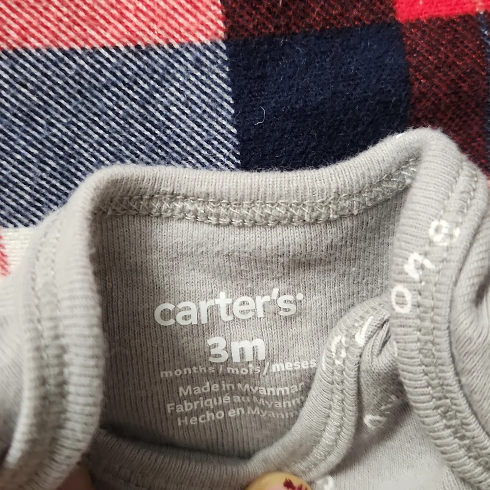 Carters 5 bodysuits neutral 3 months
